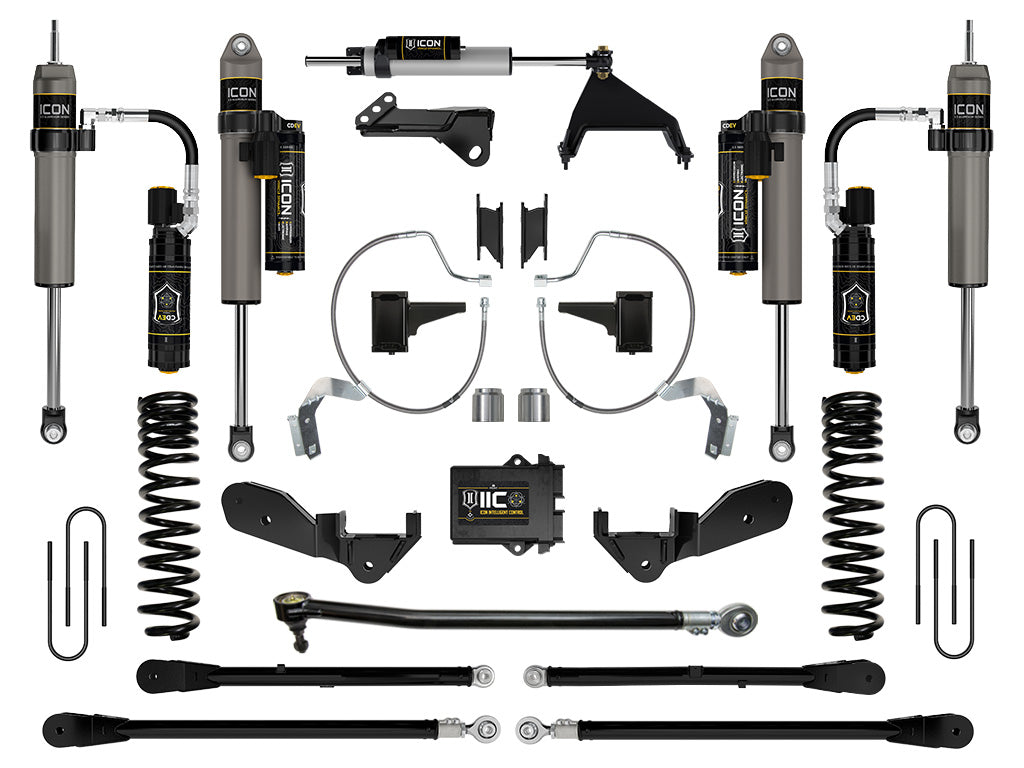 ICON 2023-2025 Ford F-250/F-350 Super Duty 4WD, Gas, 4.5" Lift, Stage 8 Suspension System