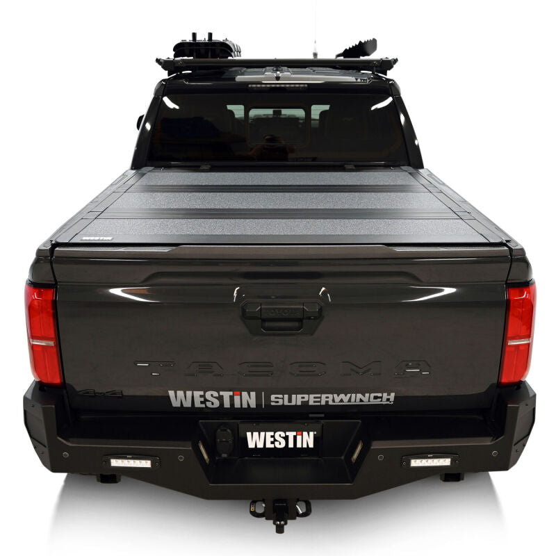 Westin 24-26 Toyota Tacoma 2WD/4WD 5ft. Bed Hard Tri-Fold Tonneau Cover - Black