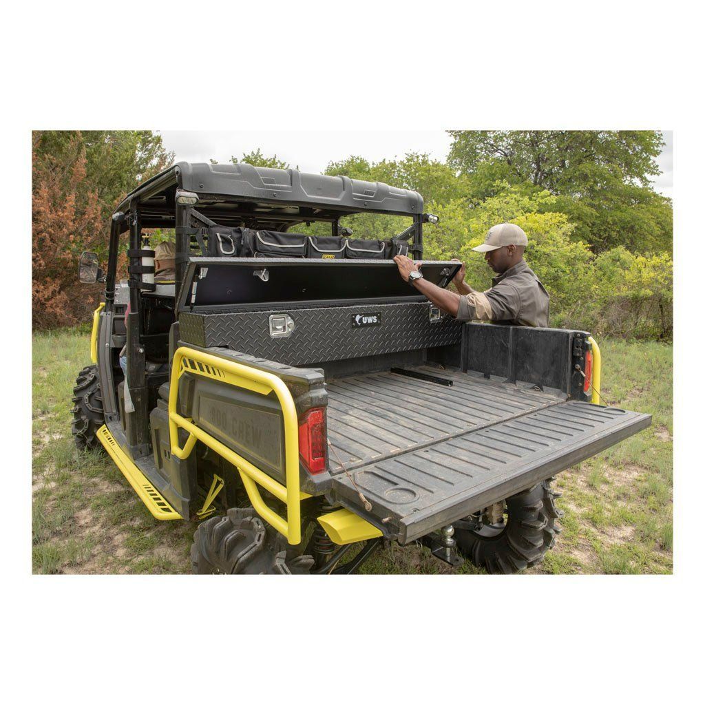 UWS Matte Black Aluminum UTV Tool Box - Polaris Model 8500005