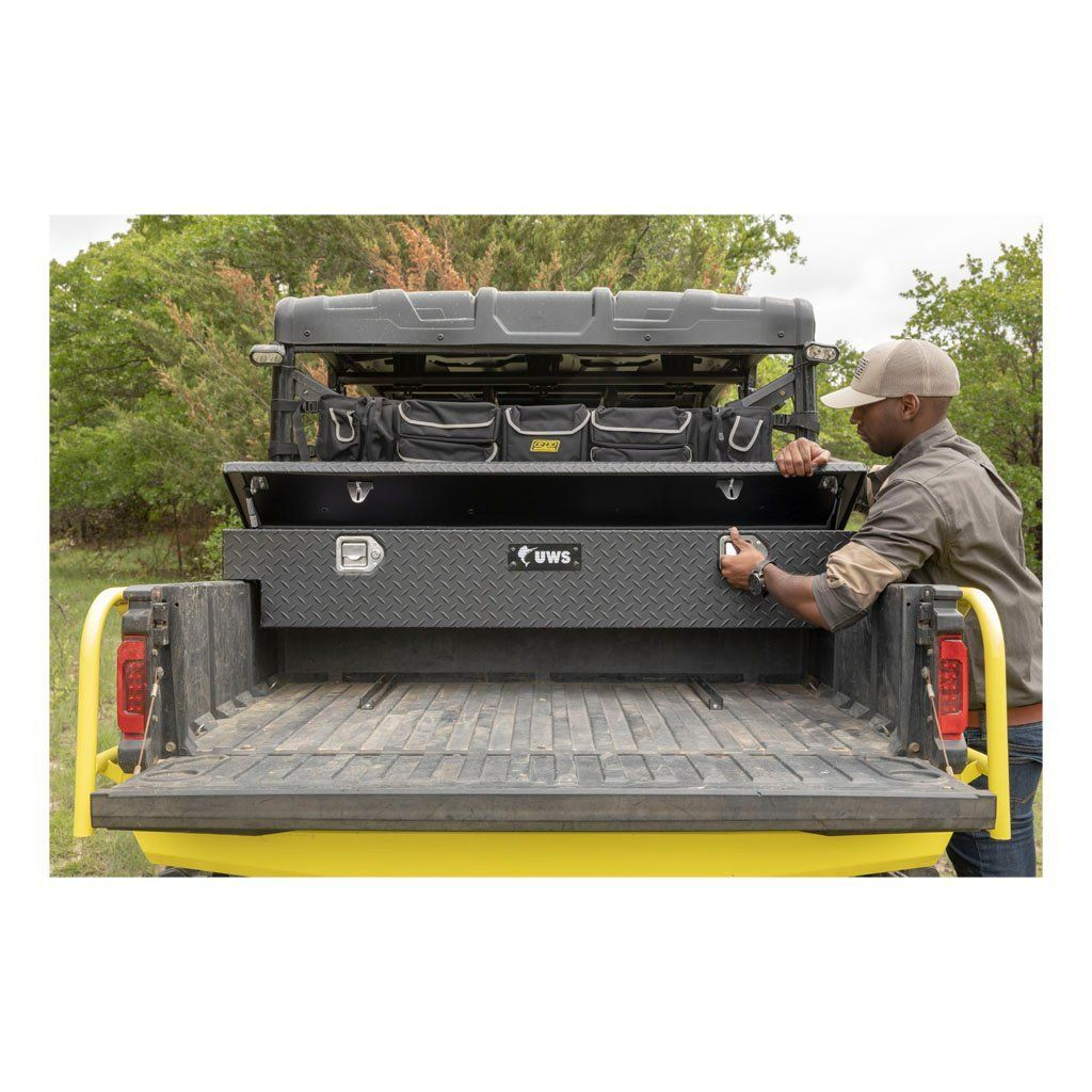UWS Matte Black Aluminum UTV Tool Box - Polaris Model 8500005
