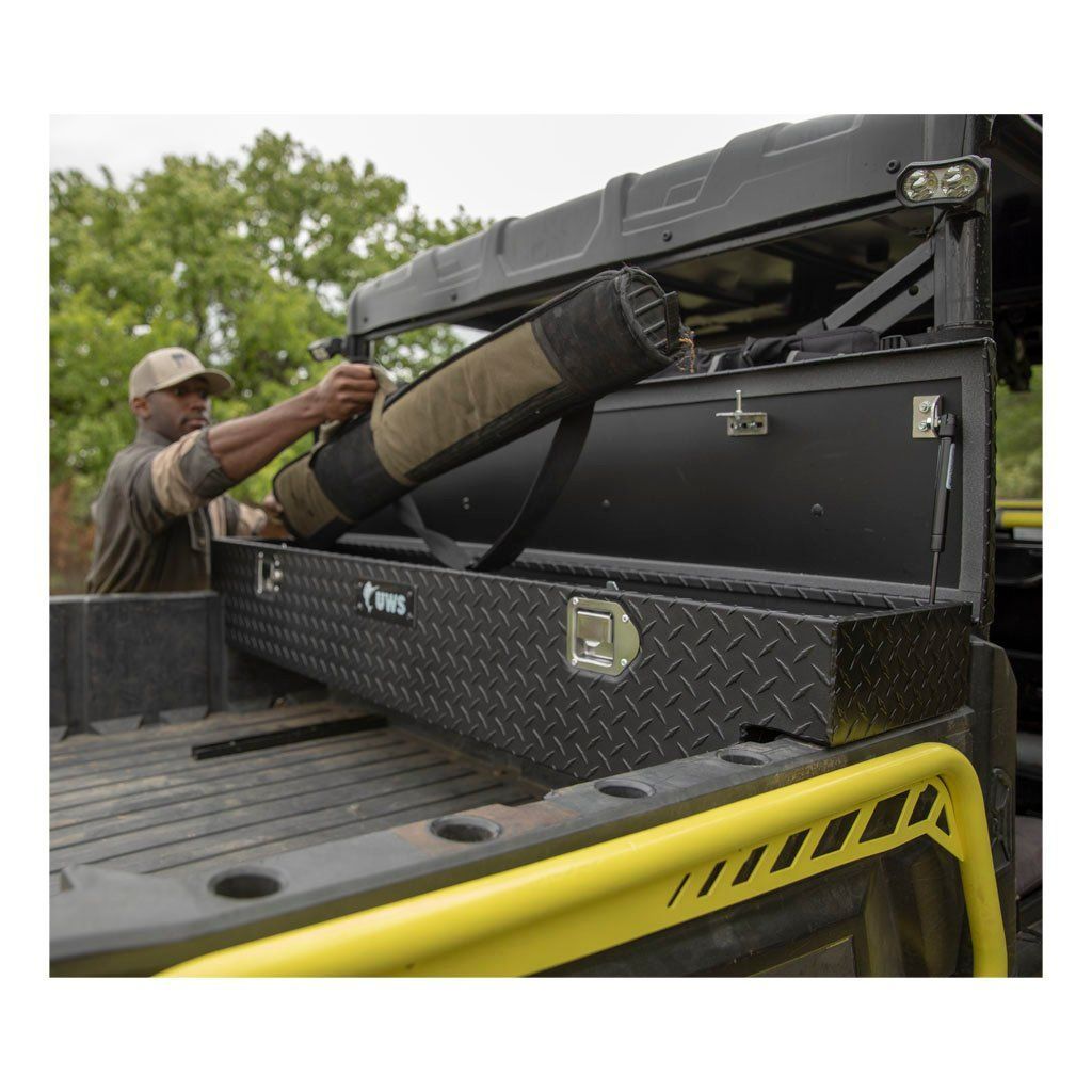 UWS Matte Black Aluminum UTV Tool Box - Polaris Model 8500005