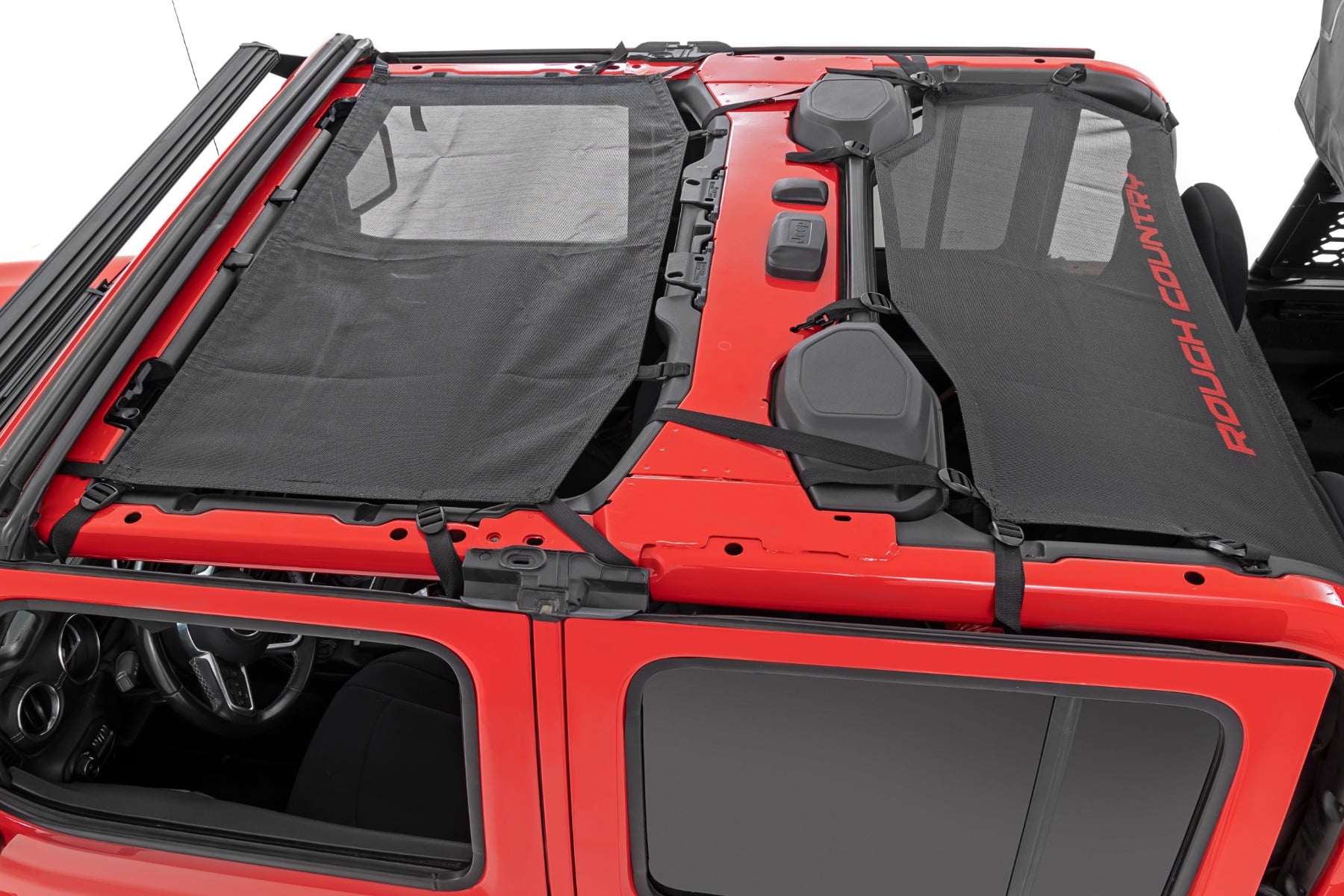 Mesh Bikini Top Plus Black Jeep Gladiator JT 4WD (2020-2024) Rough Country