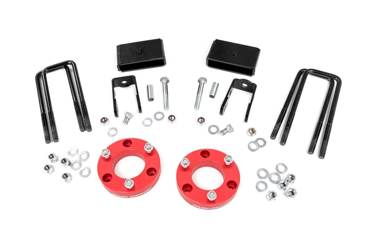 2 Inch Lift Kit Red Spacers Nissan Titan XD 2WD/4WD (2016-2024) Rough Country