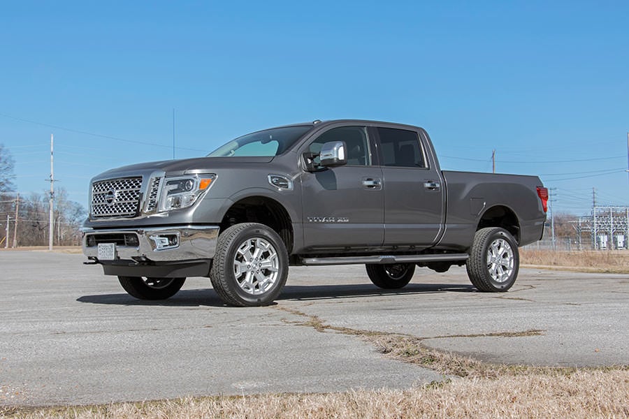 2 Inch Lift Kit Red Spacers Nissan Titan XD 2WD/4WD (2016-2024) Rough Country