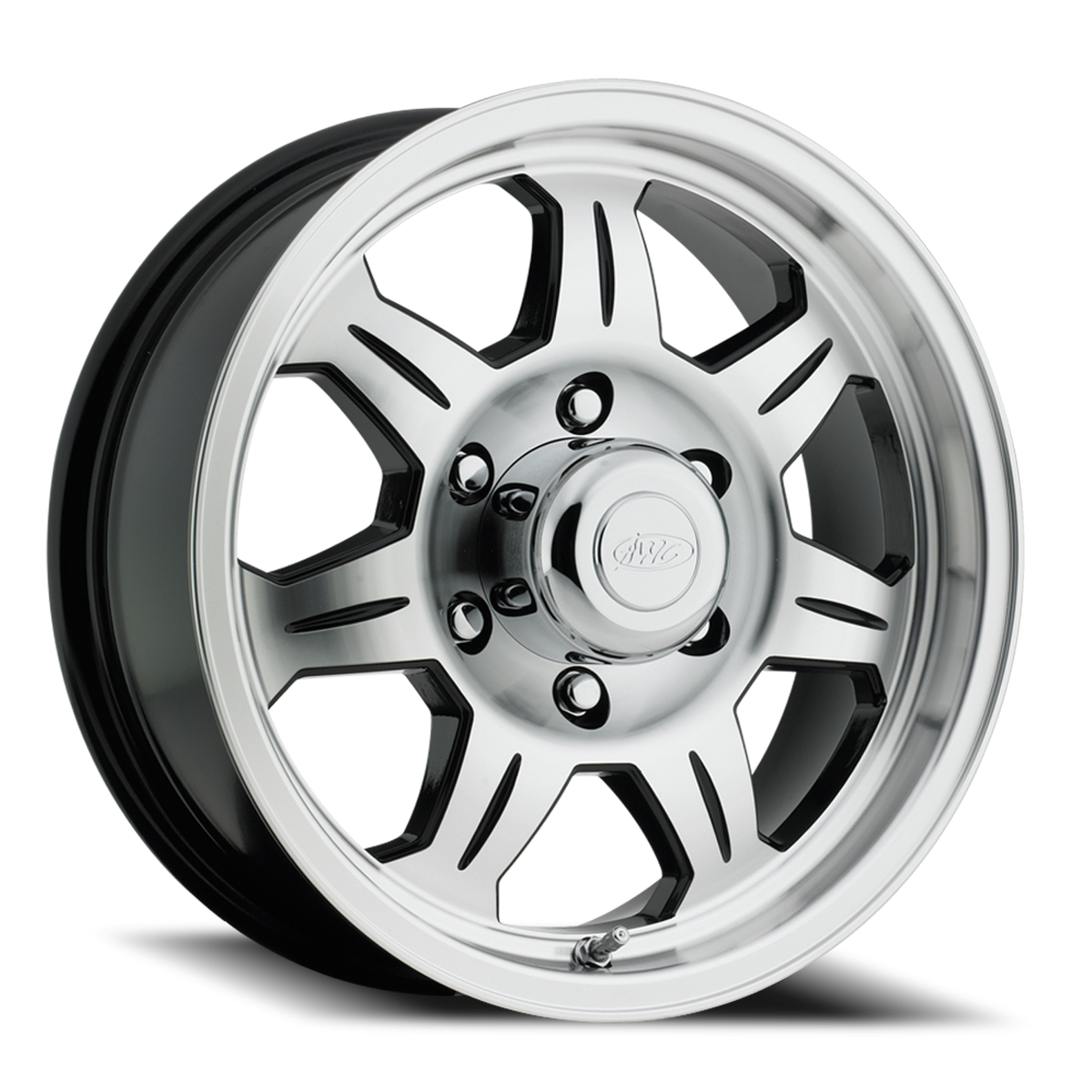 Aluminum Wheels 15x6 Element Trailer 870 Machined Face Black 0 Offset 5 on 127 Bolt Pattern 81.03 Bore Raceline