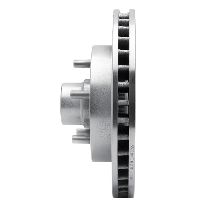 R1 1992-2002 Chevrolet C1500 Front Left Drilled & Slotted Silver Brake Rotor