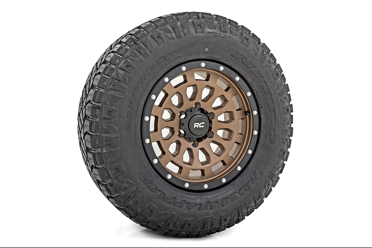 87 Series Wheel Simulated Beadlock Bronze/Black 17x8.5 5x4.5 +0mm Rough Country