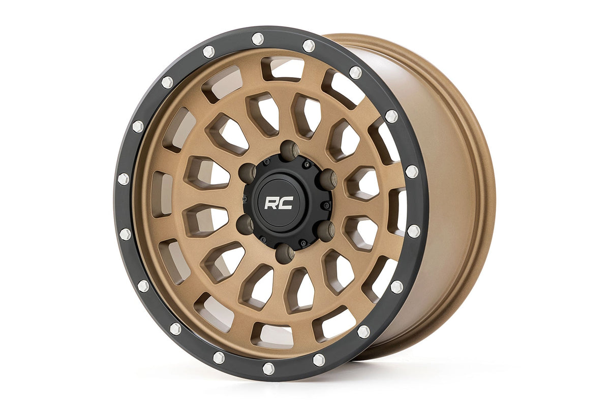 87 Series Wheel Simulated Beadlock Bronze/Black 17x8.5 6x5.5 +25mm Rough Country
