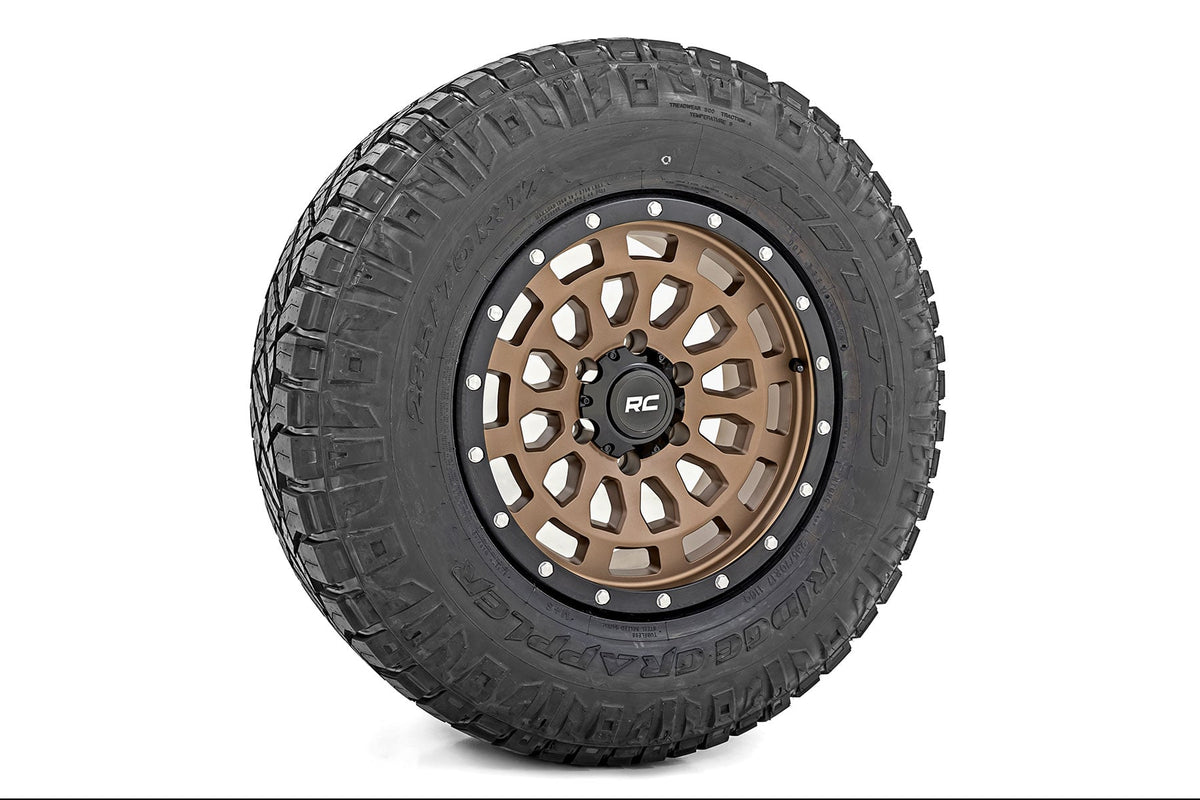 87 Series Wheel Simulated Beadlock Bronze/Black 17x8.5 6x5.5 +25mm Rough Country