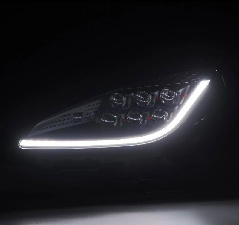 AlphaRex NOVA Series LED projector headlights for 21-23 Toyota GR86 and Subaru BRZ in sleek black design.