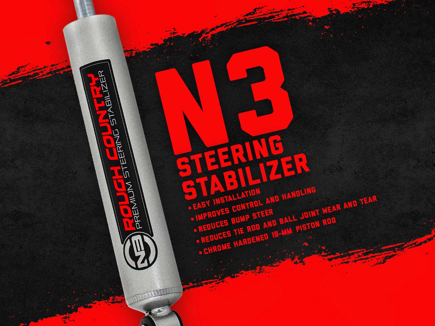 N3 Steering Stabilizer Silverado/Sierra 2500HD/3500HD (11-15) Rough Country