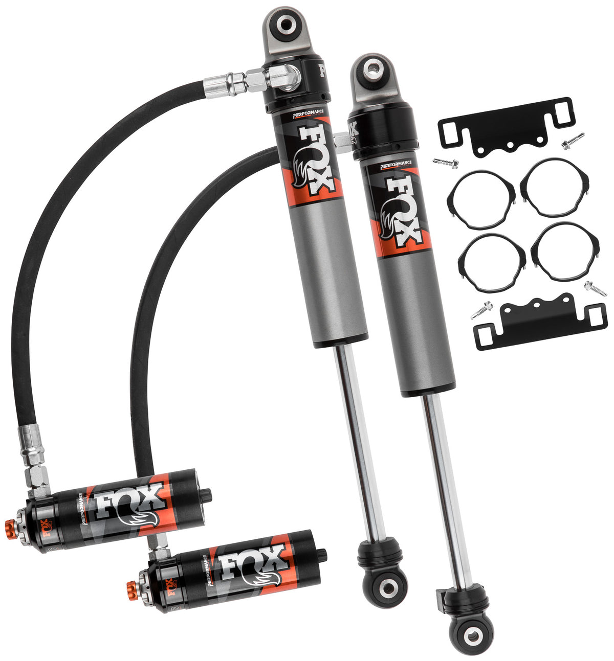 Shock Absorber 18-On Jeep Wrangler JL Front 2.5 Truck Performance Elite Series Remote Reservoir 3.5-4 Inch Lift Dual Speed Compression Kit FOX