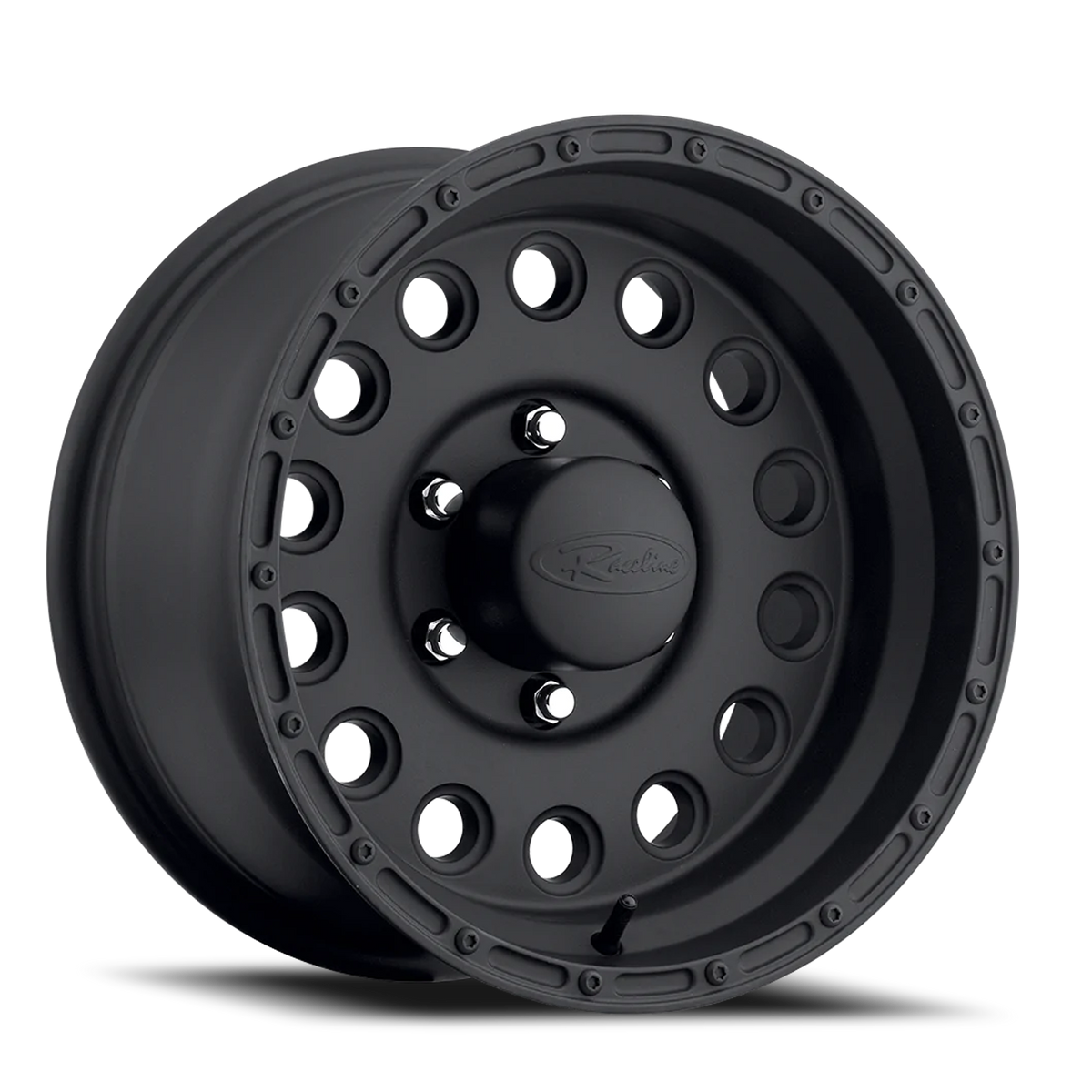 Aluminum Wheels 15x8 Rockcrusher 887B Satin Black -32 Offset 5 on 139.7 Bolt Pattern 107.95 Bore Raceline