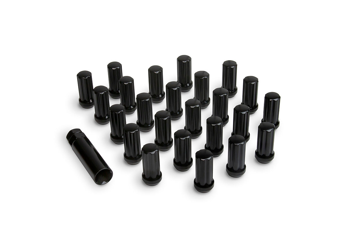 Lug Nut Kit M14 X 2.0 Black 24 Count With Lug Key Black, ICON Alloys
