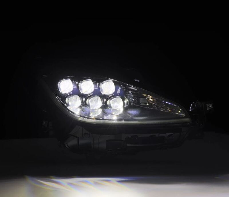 AlphaRex NOVA-Series LED projector headlights for 21-23 Toyota GR86 and Subaru BRZ in alpha black finish.