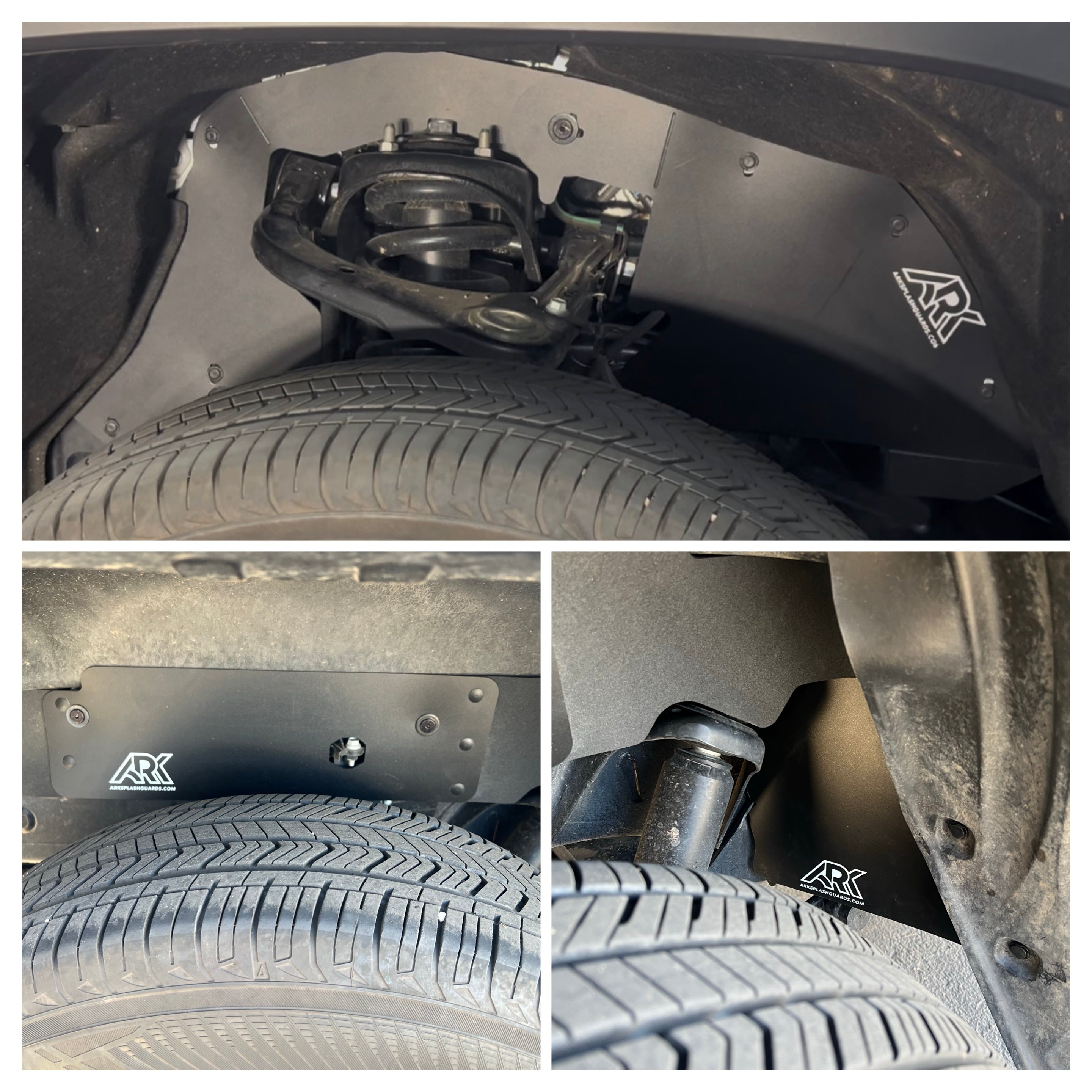 2022+ Toyota Tundra TriXPoly bundle showcasing durable underbody protection and tire clearance components.