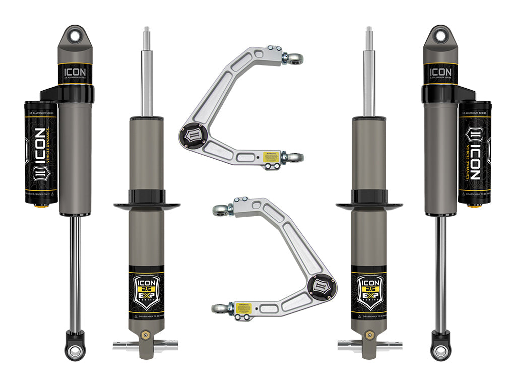 ICON 19-23 GM 1500, 2.375-3.75" Lift, Stage 3 EXP Suspension System, Billet