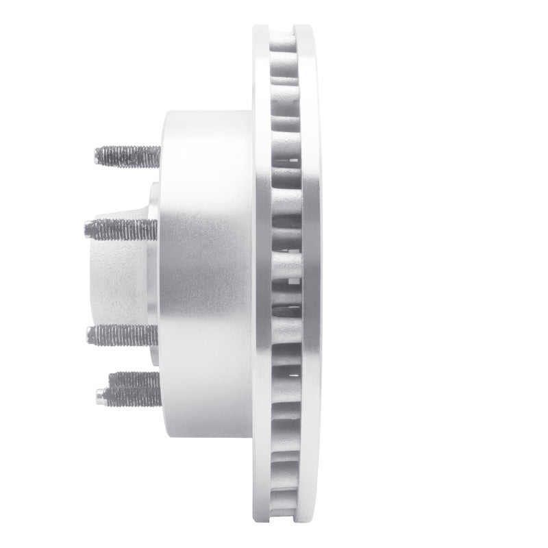 R1 99-02 Ford F-350 Super Duty 2WD Front Left Drilled & Slotted Silver Brake Rotor