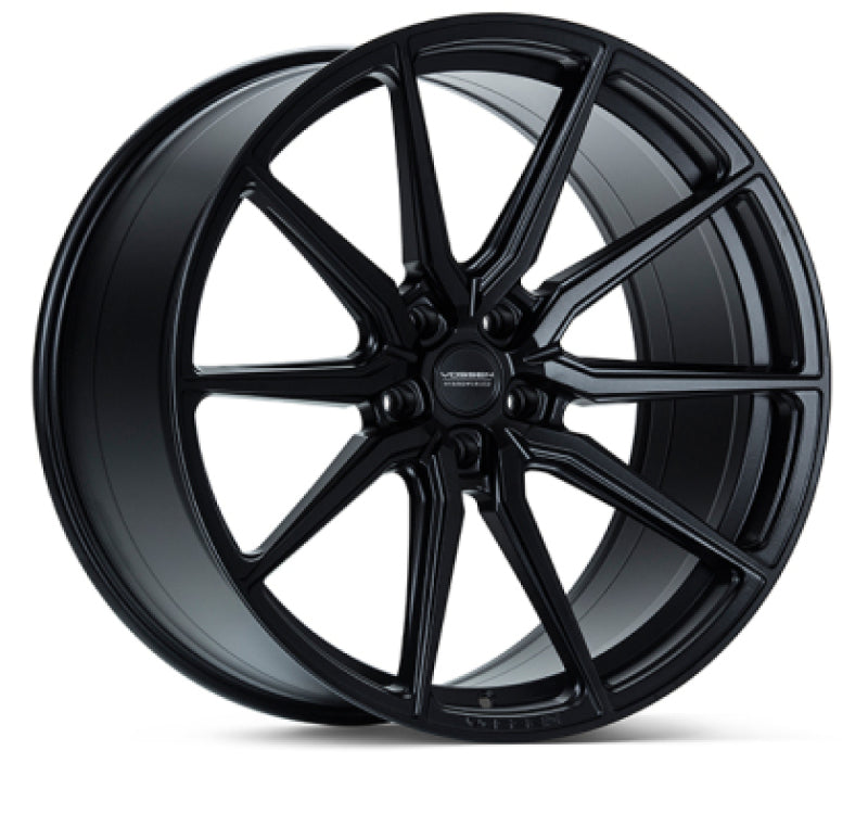 Vossen HF-3 20x9.5 / 5x120 / ET20 / 72.56 / Deep - Satin Black Wheel