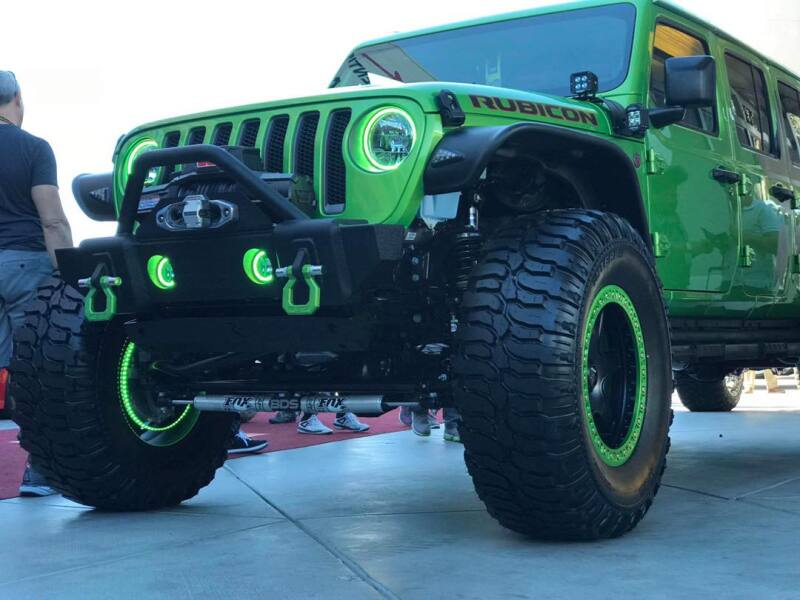 Oracle Jeep Wrangler JL/JT LED Surface Mount Headlight Halo Kit - w/ BC1 Controller