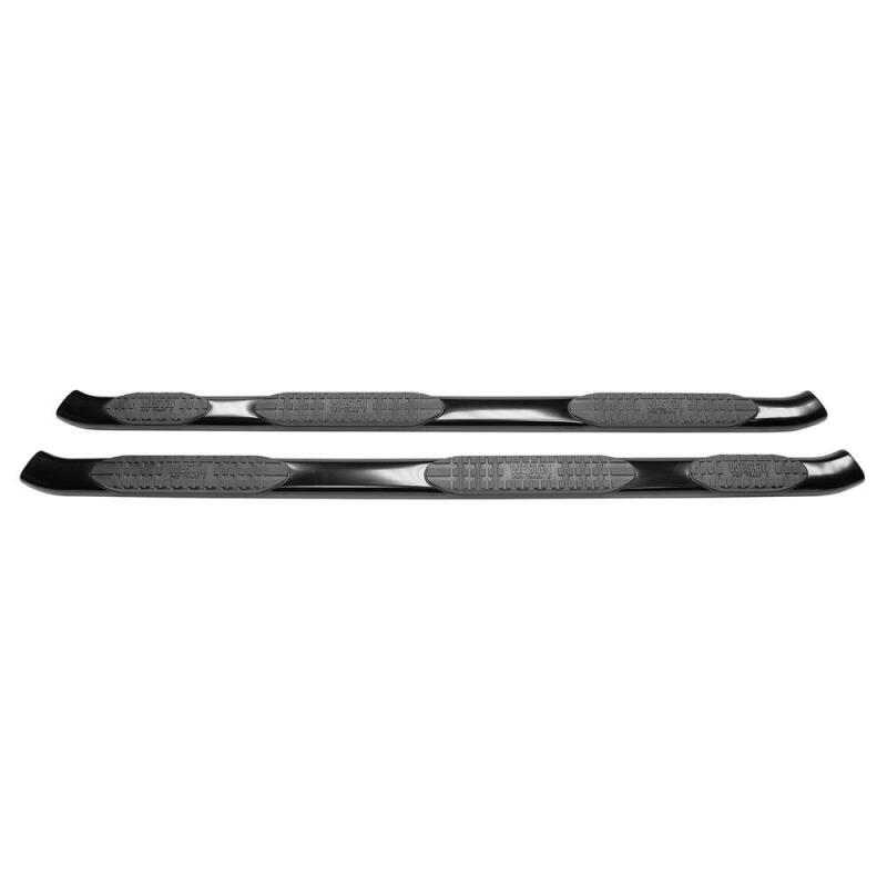 Westin 07-13 Chevy Silv 1500 Extended Cab (8 ft Bed) PRO TRAXX 5 WTW Oval Nerf Step Bars - Blk