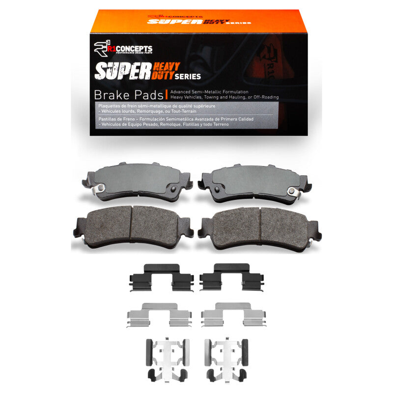 R1 03-07 Chevrolet Silverado 1500 Classic Rear Super Duty Pads & Hardware Kit