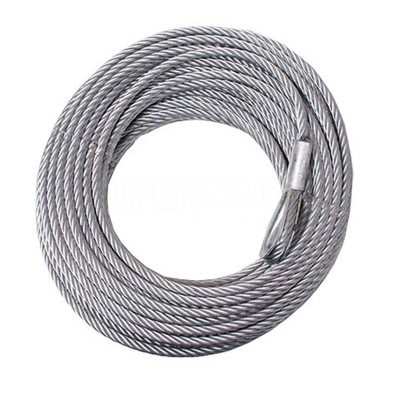 Superwinch Wire Winch Rope 29/64in Dia x 85ft for Talon 14/18K Tiger Shark 18K