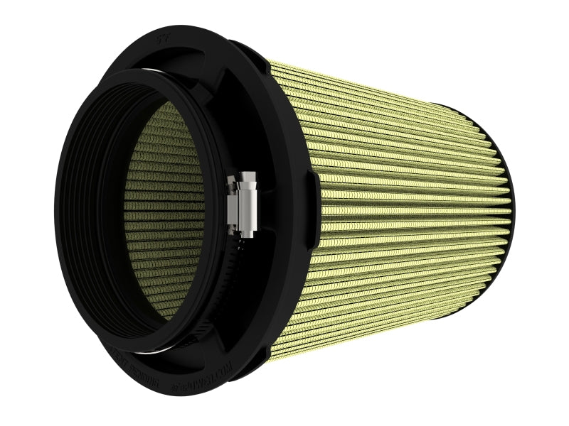 Inverted air filter designed for AFE Momentum Intake, measuring 5 inches front, 7 inches back, and 9 inches height.
