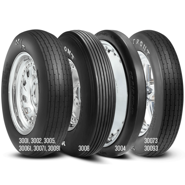 ET Front 17.0 Inch 26.0/4.0-17 Painted White Letter Racing Bias Tire Mickey Thompson