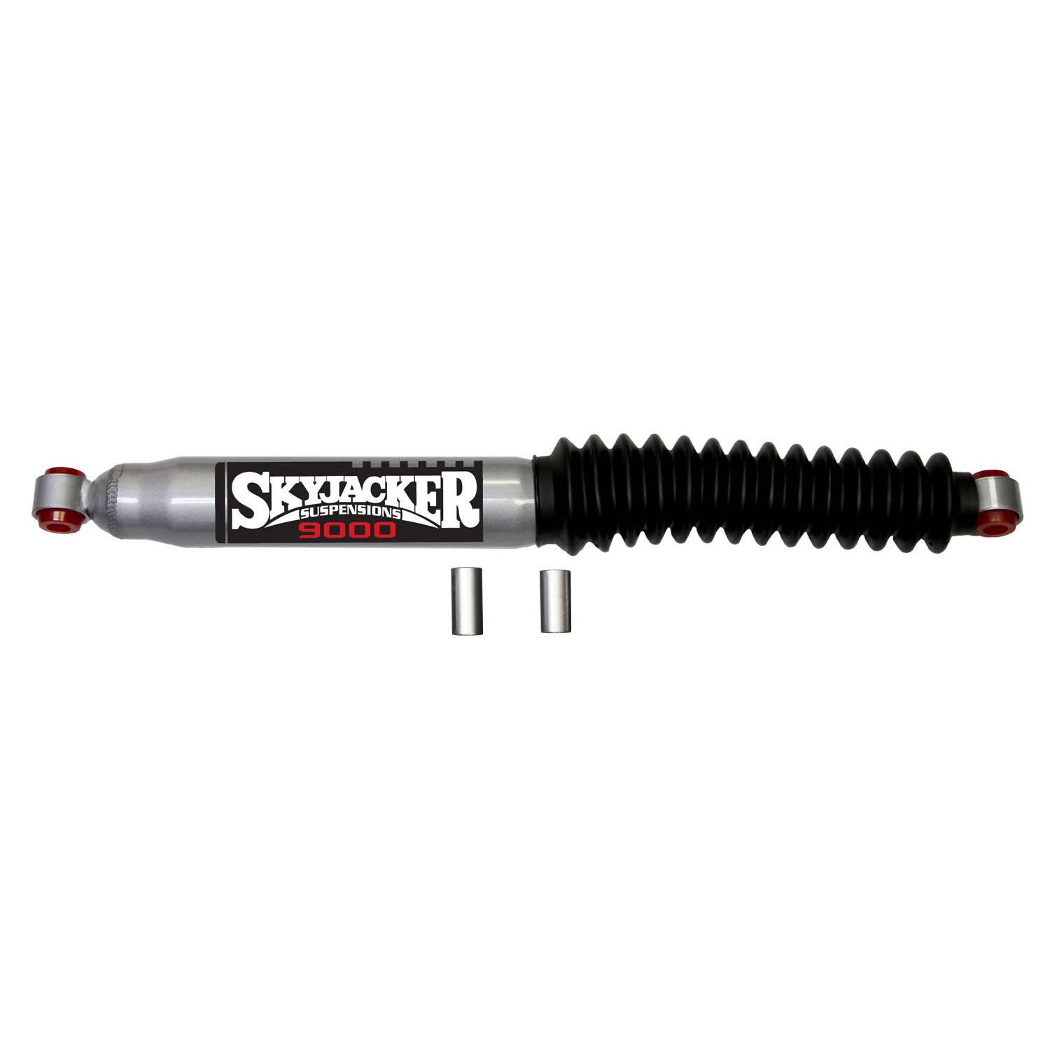Steering Stabilizer HD OEM Replacement Kit Silver w/Black Boot 13-18 Ram 3500 14-18 Ram 2500 Skyjacker