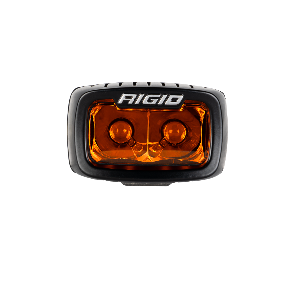 LED Light Pods SR-M AmberPRO Single Surface Mount Brackets  Hardware Wire Harness & Switch Black Cover Rigid Industries