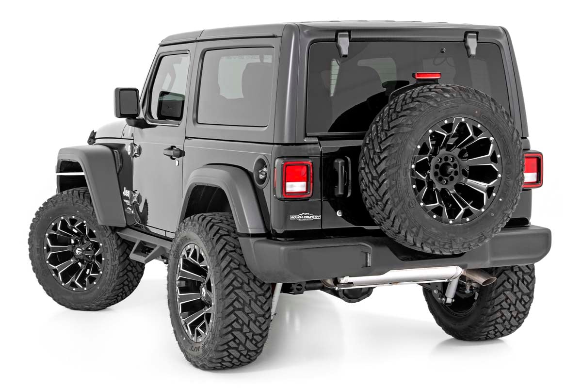 Contoured Drop Steps 2 Door Jeep Wrangler JL 4WD (2018-2026) Rough Country
