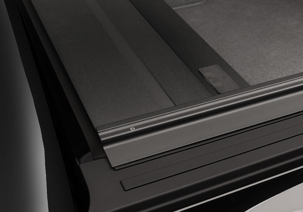PowertraxPRO MX Retractable Tonneau Cover Rugged Aluminum Construction Electric Cover Matte Black 2022-2026 Toyota Tundra Regular/Double Cab 6' 7 inch Bed with Deck Rail System without Stake Pockets