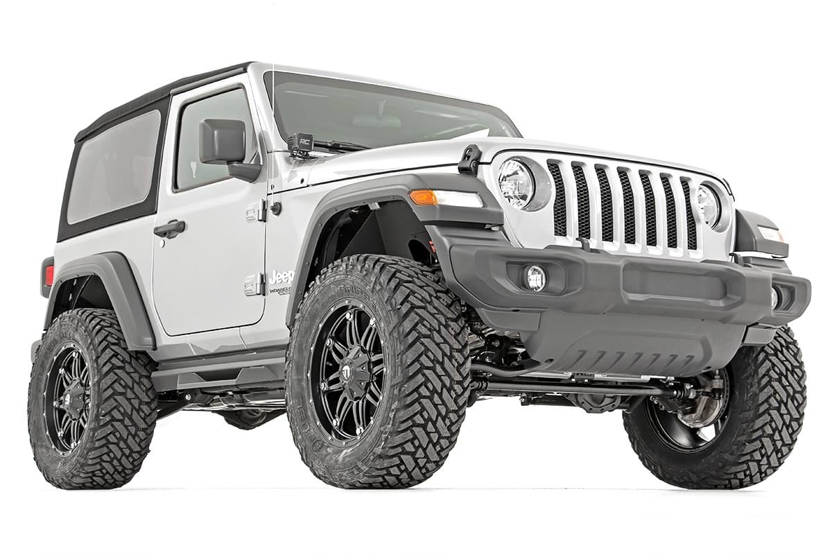 3.5 Inch Lift Kit Adj LCA FR D/S M1R Jeep Wrangler JL Rubicon (18-23) Rough Country