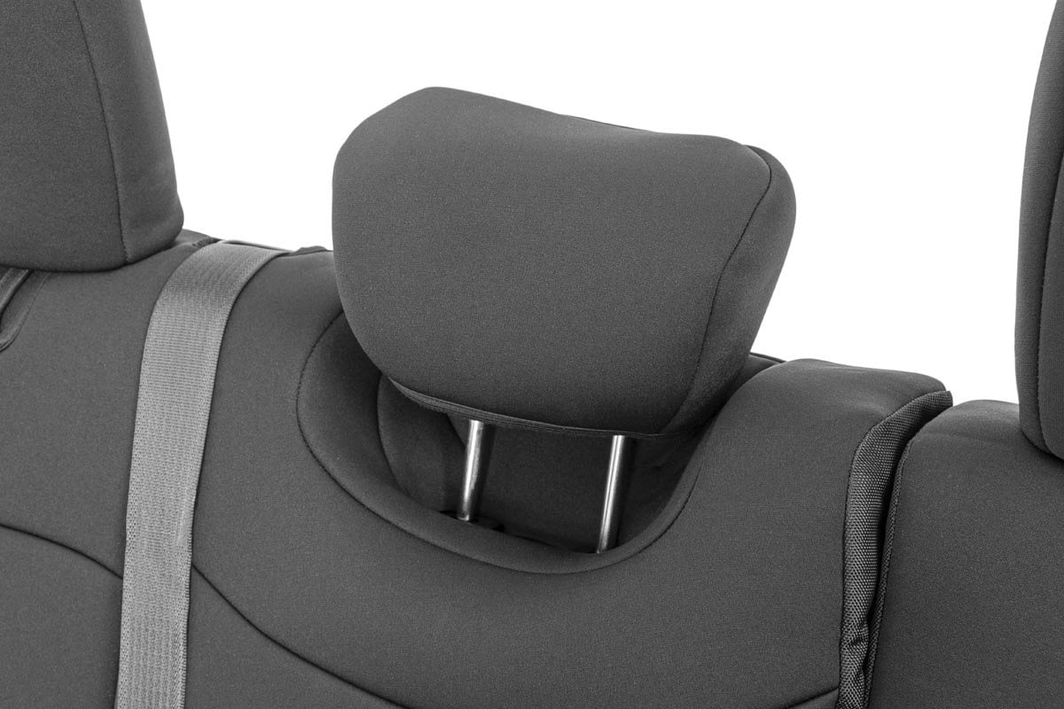 Seat Covers Front and Rear Jeep Wrangler Unlimited 4WD (2018-2026) Rough Country
