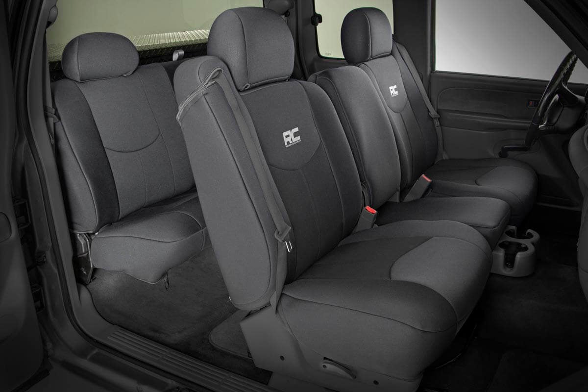 Rear Seat Covers Full Bench Silverado/Sierra 1500 (99-06 & Classic) Rough Country