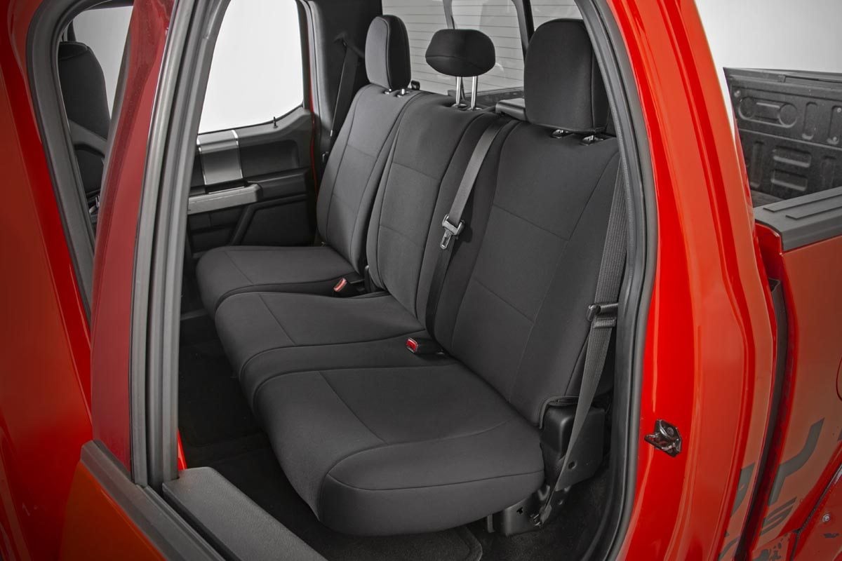 Seat Covers Rear Bench Seat Ford F-150/Lightning/F-250/F-350 (2015-2025) Rough Country