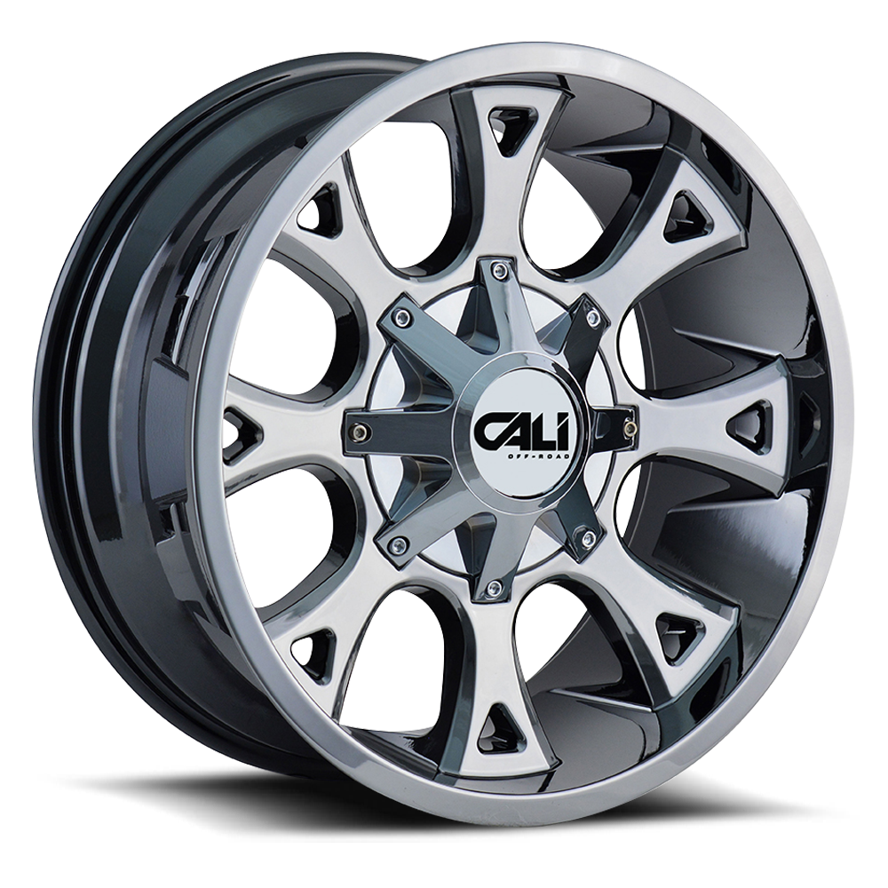 Cast Aluminum Wheels Anarchy 9103 CH 22x12 Chrome 6 On 135/6 On139.7 Bolt Pattern -44 Offset Cali Offroad Wheels