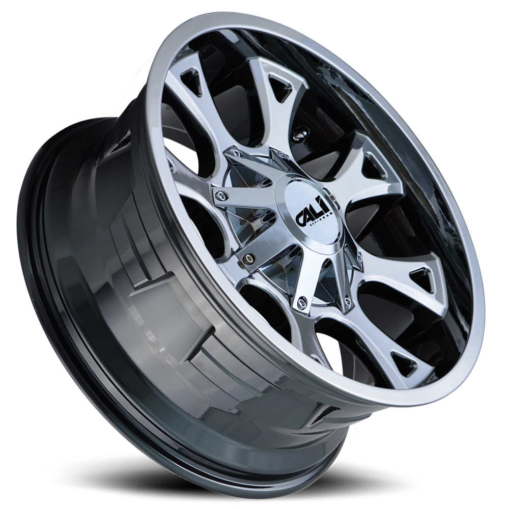 Cast Aluminum Wheels Anarchy 9103 CH 20x12 Chrome 6 On 135/6 On139.7 Bolt Pattern -44 Offset Cali Offroad Wheels