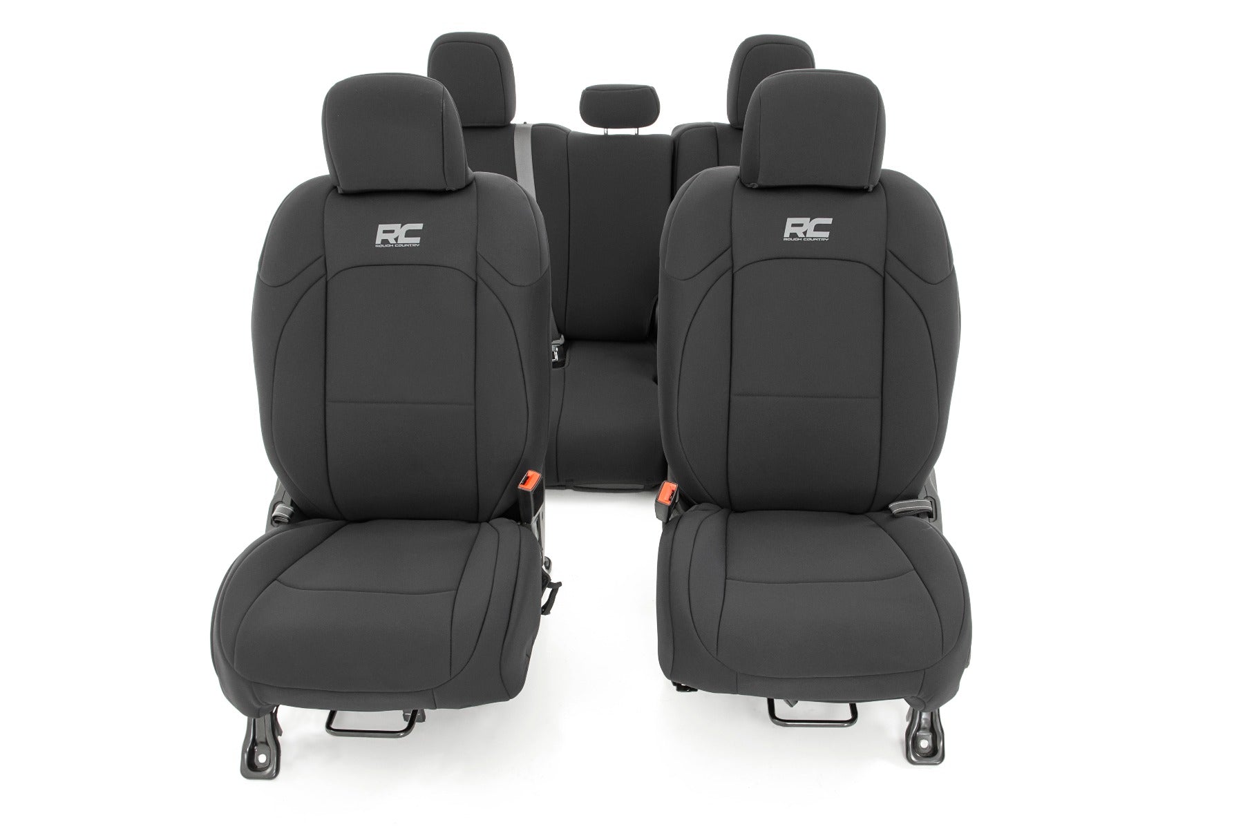 Seat Covers Front and RR No Cup Holder Jeep Gladiator JT 4WD (2020-2025) Rough Country