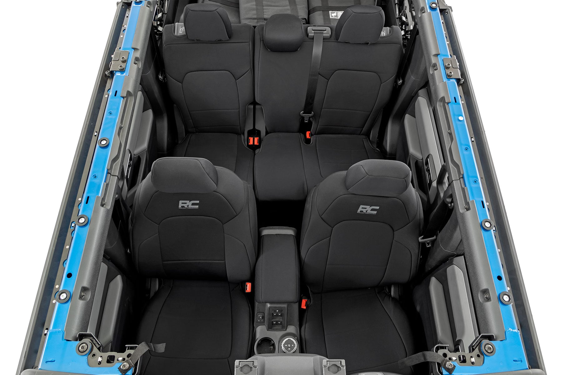 Seat Covers Bucket Seats FR & RR Ford Bronco 4WD (2021-2025) Rough Country