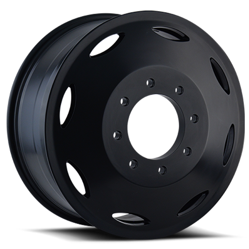 Dually Wheels Brutal Dually 9105 BK 20x8.25 Black 8 On 165.1 Bolt Pattern 115 Offset 121.3 Bore Cali Offroad Wheels