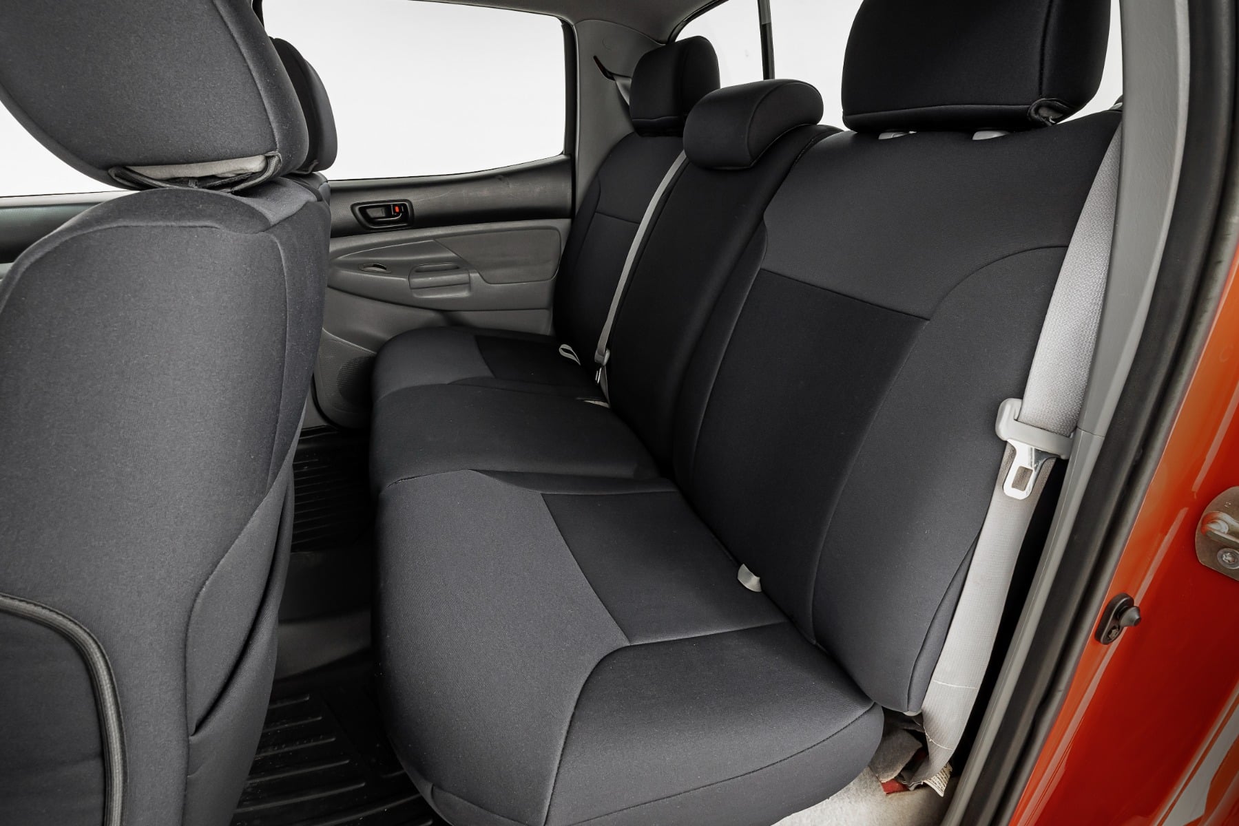 Seat Covers Black FR & RR Crew Cab Toyota Tacoma 2WD/4WD (2005-2015) Rough Country