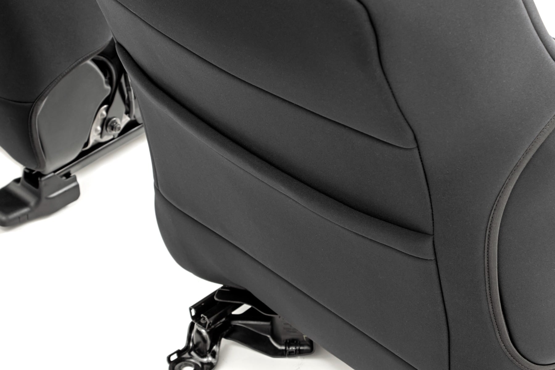 Seat Covers Black FR & RR Crew Cab Toyota Tacoma 2WD/4WD (2005-2015) Rough Country