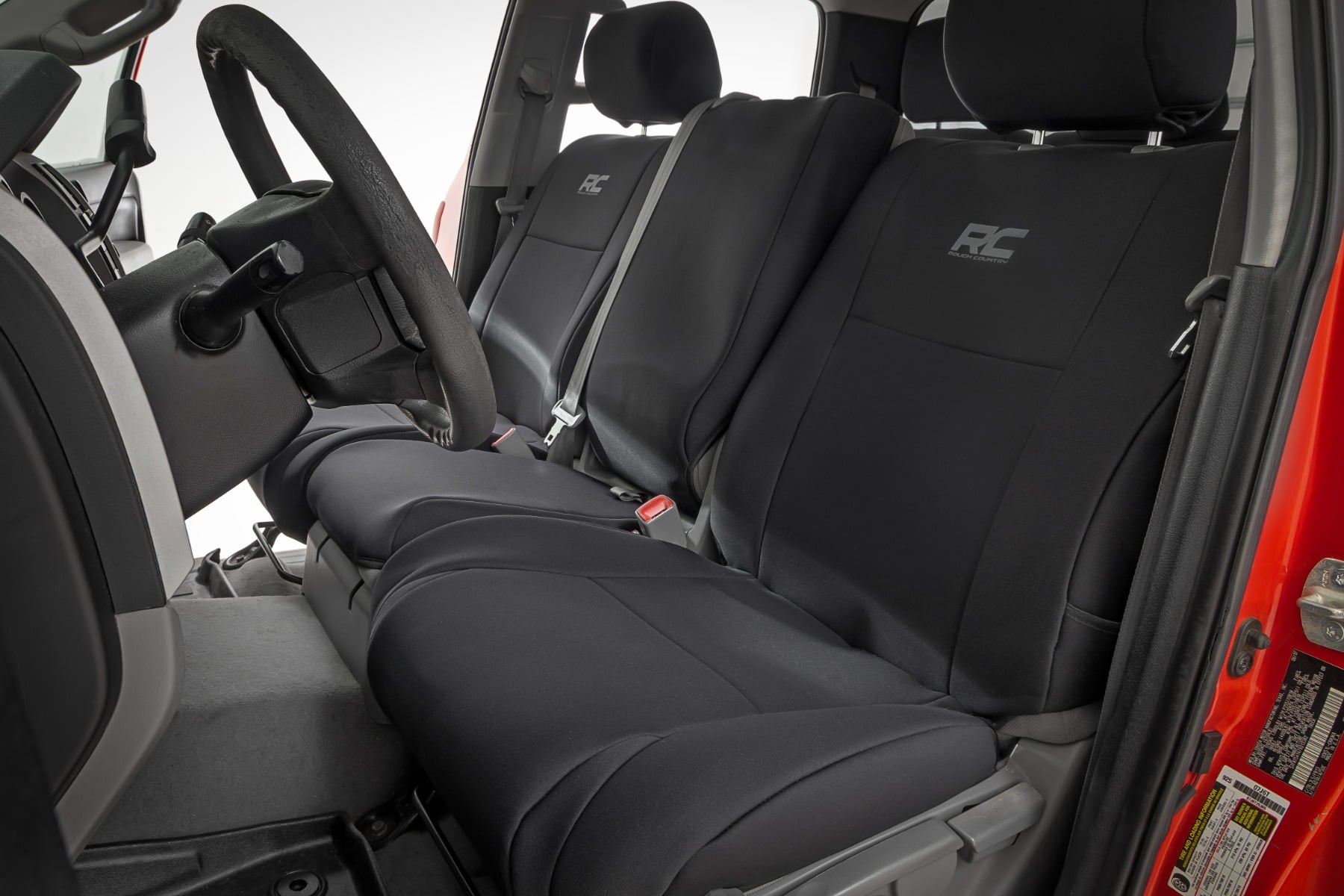 Seat Covers Gray FR w/ Console Cover and Rear Toyota Tundra 2WD/4WD (07-13) Rough Country