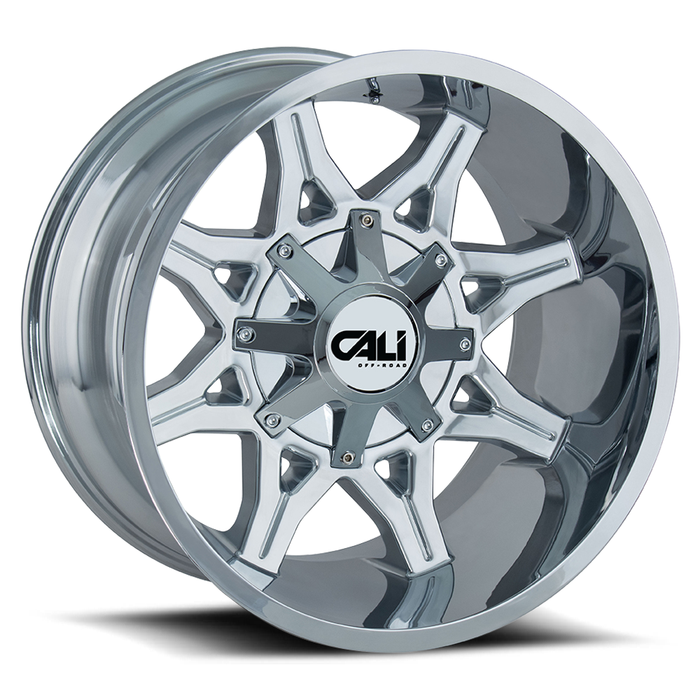 Cast Aluminum Wheels Obnoxious 9107 CH 20x9 Chrome 5 On 127/5 On139.7 Bolt Pattern 18 Offset Cali Offroad Wheels