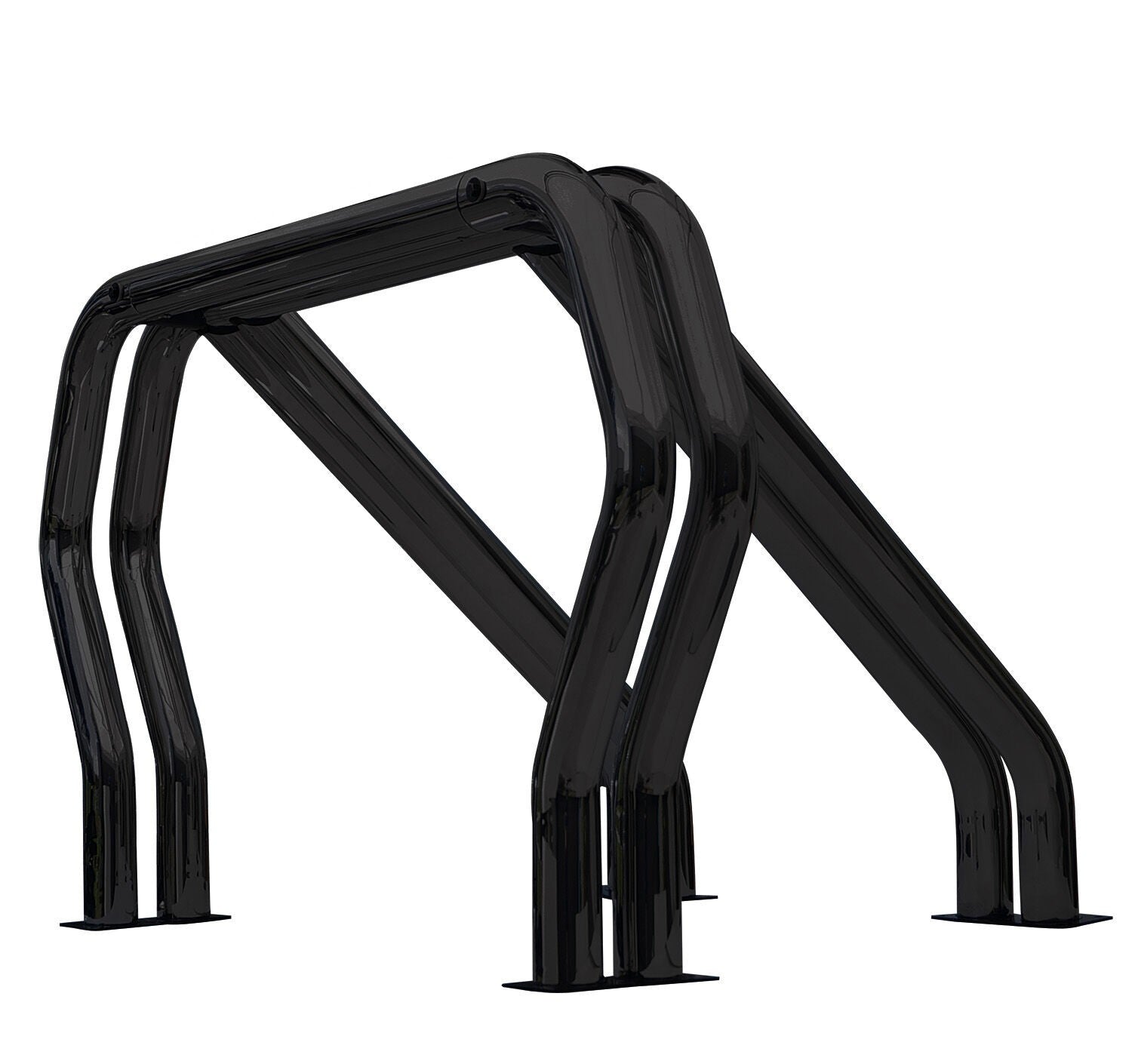 Double Bar/Double Kicker (Between Wheel Wells) Black Powdercoat 1979-1995 Toyota Pickup 1981-1995 Isuzu Pickup 1983-2011 Ford Ranger Go Rhino