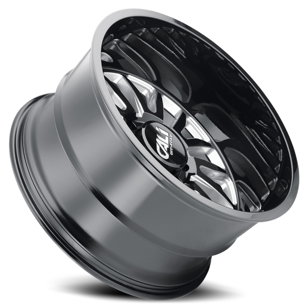 Cast Aluminum Wheels Summit 9110 GB-M 20x12 Milled Spokes Gloss Black 6 On 139.7 Bolt Pattern -51 Offset Cali Offroad Wheels