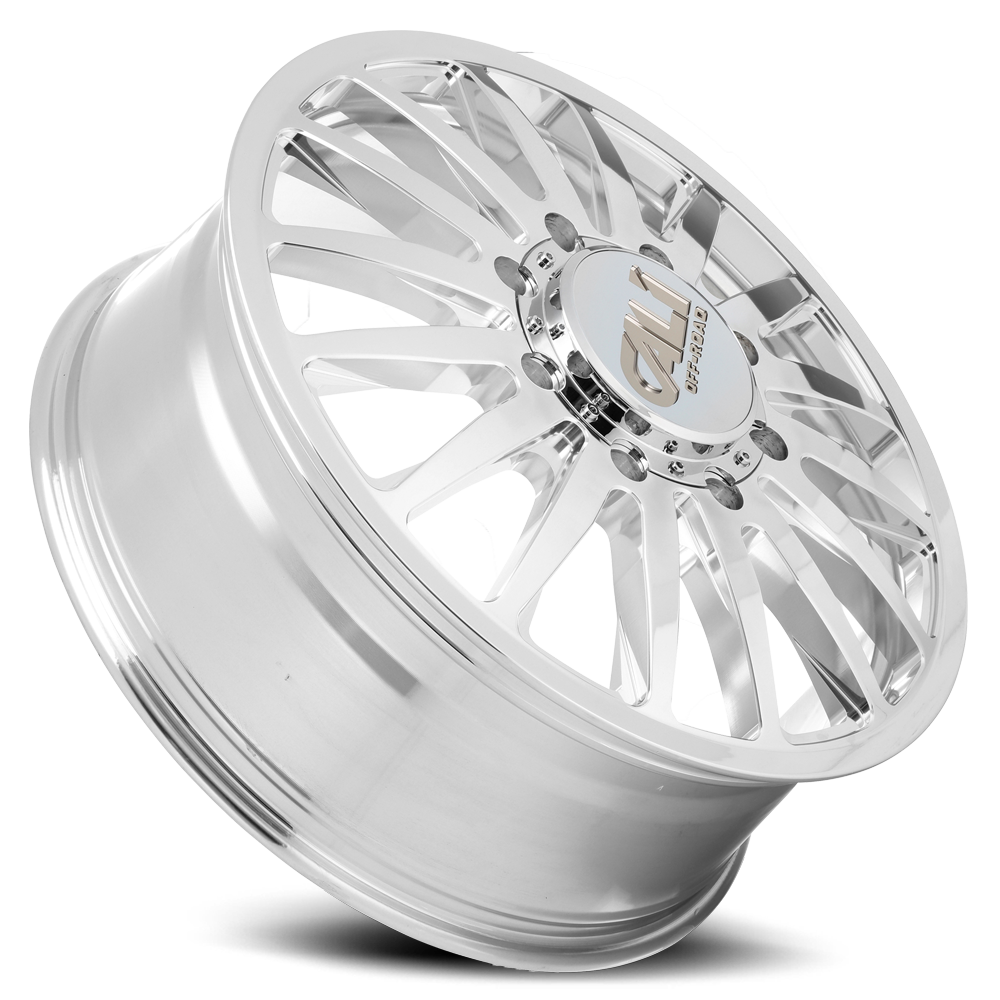 Dually Wheels Summit Dually 9110D PO 20x8.25 Milled Spokes Polished 8 On 170 Bolt Pattern 115 Offset Cali Offroad Wheels