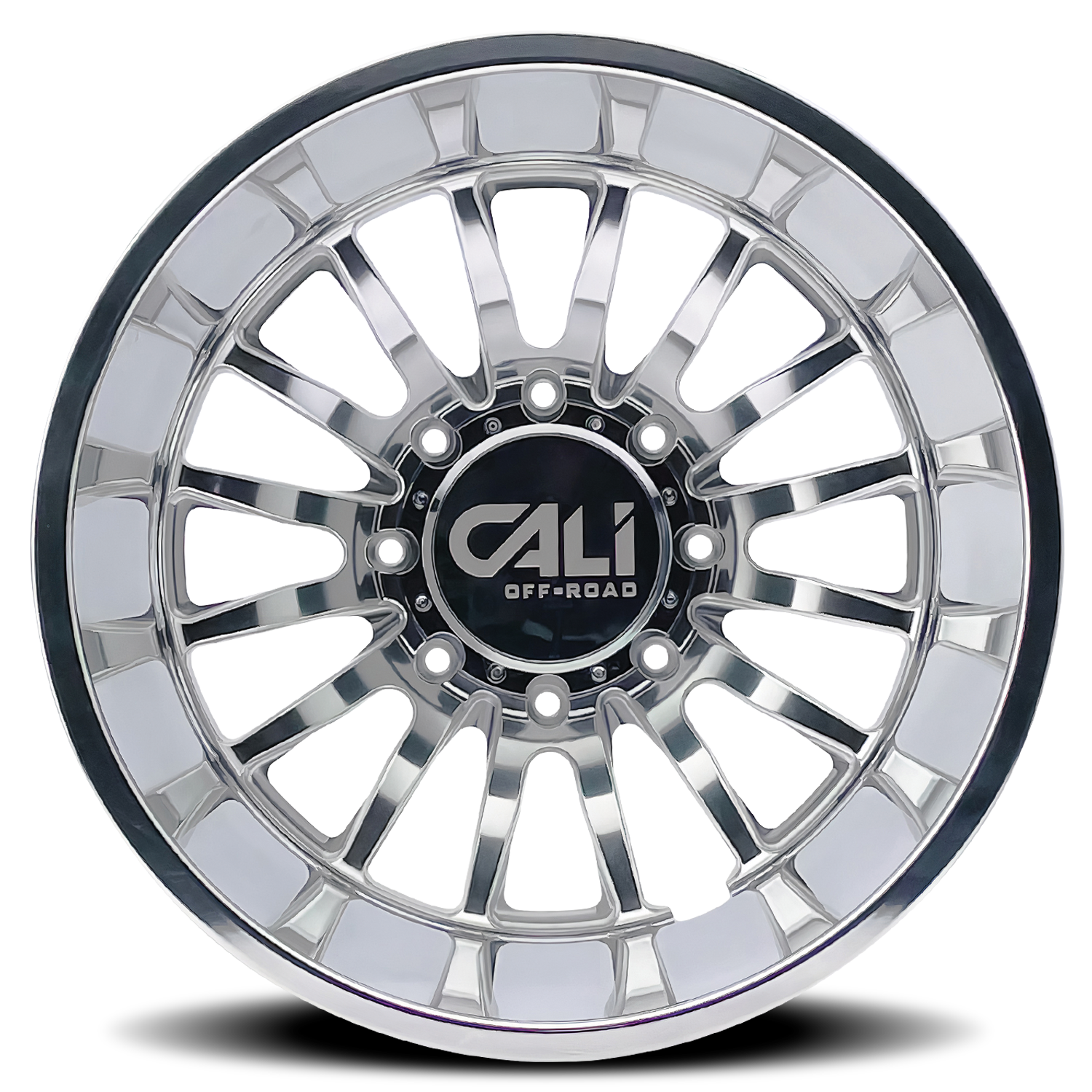 Dually Wheels Summit Dually 9110D PO 20x8.25 Milled Spokes Polished 8 On 170 Bolt Pattern -232 Offset Cali Offroad Wheels